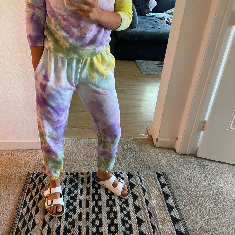 Rainbow Tie-dye jogger sweatpants Lounge